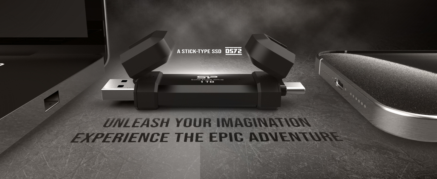 Amazon | Silicon Power 1TB DS72 ポータブル USB 3.2 Gen 2 Type-C